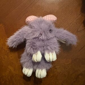 Purple Plush Bunny key chain